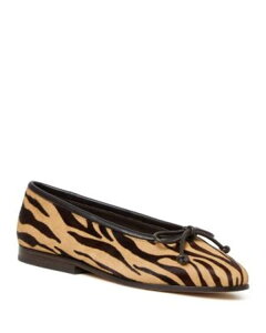 ���t���[ �����_�� ���f�B�[�X �V���[�Y �p���v�X Loefflerandall Women's Noelle Ballet Flats Zebra �A�j�}��