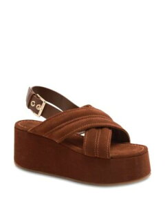 �t���[�s�[�v�� ���f�B�[�X �V���[�Y �T���_�� �v���b�g�t�H�[�� Free People Women's Beach Party Platform Sandals Cathay Spice Suede