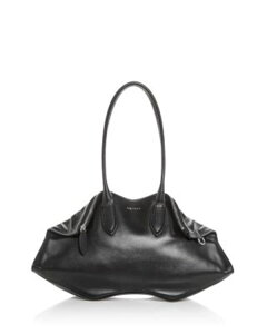 �}�b�N�C�[�� ���f�B�[�X �o�b�O ���U�[ McQueen Leather Manta Bag Black �u���b�N