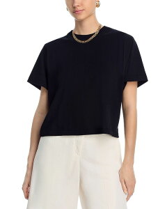 �A�N�A ���f�B�[�X �g�b�v�X T�V���c AQUA Haley Crop Boxy Tee- Exclusive Black �u���b�N
