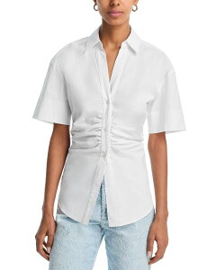 ���F���j�J �x�A�[�h ���f�B�[�X �g�b�v�X �V���c Veronica Beardevra Short Sleeve Top White �z���C�g