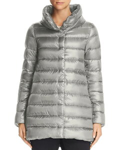 �w���m ���f�B�[�X �A�E�^�[ �R�[�g �_�E�� Herno Amelia Stand Collar Down Puffer Coat Light Gray �O���[