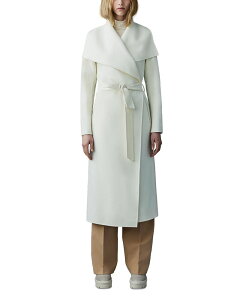 �}�b�J�[�W�� ���f�B�[�X �A�E�^�[ �R�[�g �E�[�� Mackage Mai Lightweight Wrap Wool Coat Cream �N���[��