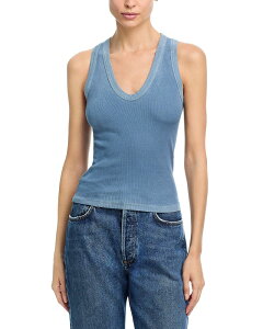 �R�b�g���V�`�Y�� ���f�B�[�X �g�b�v�X �^���N�g�b�v Cotton Citizen Verona U Neck Tank Vintage Dove Blue �u���[