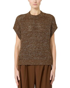 �}�b�N�X�}�[�� ���f�B�[�X �A�E�^�[ �j�b�g�E�Z�[�^�[ Max Mara Studio Mstarmonia Sweater Hazelnut Brown �u���E��