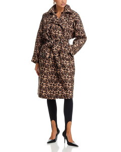 �A�N�A ���f�B�[�X �A�E�^�[ �R�[�g AQUA Leopard Trench Coat - Exclusive Leopard �A�j�}��