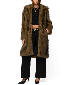 �A�f�B�N�e�b�h ���f�B�[�X �A�E�^�[ �R�[�g �}�L�V Edikted Saphira Oversized Maxi Coat Brown �u���E��