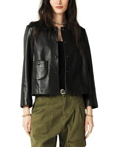 �o�b�V�� ���f�B�[�X �A�E�^�[ �W���P�b�g�E�u���]�� ���U�[ ba&sh Leather Collared Jacket Black Leather �u���b�N