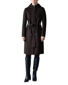 �}�b�J�[�W�� ���f�B�[�X �A�E�^�[ �R�[�g �E�[�� Mackage Blithe Belted Wool Coat Coffee �R�[�q�[