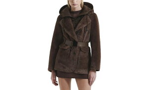 ���h�T�b�N ���f�B�[�X �A�E�^�[ �W���P�b�g�E�u���]�� �_�E�� Rudsak Aspen Faux Fur Jacket With Removable Down Hood Mocha ���J