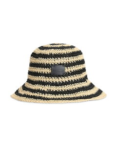 �o�u�A�[ ���f�B�[�X �A�N�Z�T���[ �X�q Barbour Annie Crochet Bucket Hat Black/Ecru �G�N����