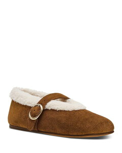 �X�e�B�[�u �}�f�� ���f�B�[�X �V���[�Y �p���v�X STEVE MADDEN Women's Lodge Flats Chestnut Suede
