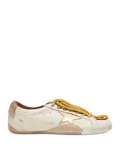 �S�[���f���O�[�X ���f�B�[�X �V���[�Y �X�j�[�J�[ ���U�[ Golden Goose Women's True Star Nappa Leather Sneakers White/Gold �z���C�g