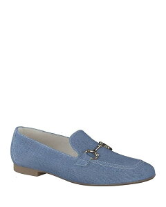 �|�[���E�O���[�� ���f�B�[�X �V���[�Y �X���b�|���E���[�t�@�[ Paul Green Women's Daphne Apron Toe Loafers Jean Denim �f�j��
