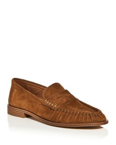 �A�N�A ���f�B�[�X �V���[�Y �p���v�X ���[�t�@�[ AQUA Women's Hanah Loafer Flats - Exclusive Chestnut Suede