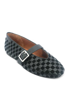 �P�l�X�R�[�� ���f�B�[�X �V���[�Y �p���v�X�G�[�h Gentle Souls by Kenneth Cole Women's Winifred Woven Suede Ballerina Flats Black Suede �u���b�N