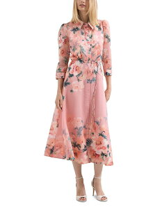�t�F�C�Y�E�G�C�g ���f�B�[�X �g�b�v�X �V���c �t�����[�� �t�����[ Phaseight Anabella Floral Shirt Dress Pale Pink �s���N
