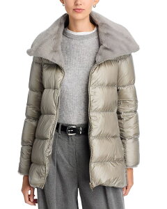 �w���m ���f�B�[�X �A�E�^�[ �R�[�g �_�E�� Herno Ultralight Down High Low Mid Length Coat Grigio Perla