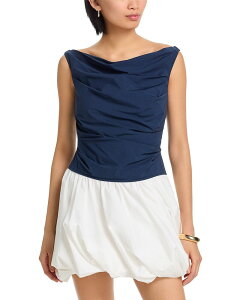 �V���J�C ���f�B�[�X �g�b�v�X �����s�[�X �~�j SIMKHAI Salina Color Blocked Mini Dress Midnight
