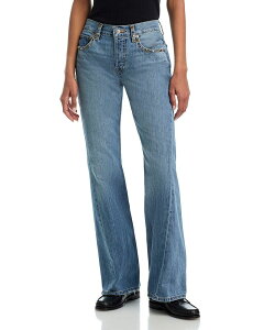 ���_�� ���f�B�[�X �{�g���X �f�j���p���c �u�[�c�J�b�g �u�[�c �W�[���Y RE/DONE Twisted Mid Rise Bootcut Jeans in Dark Lady Thunderstruck �u���[