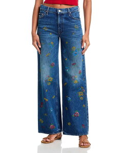 �}�U�[ ���f�B�[�X �{�g���X �f�j���p���c �W�[���Y MOTHER The Rerun Zip Sneak High Rise Jeans in Field oflowers Field oflowers