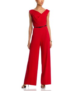 �u���b�N�n�� ���f�B�[�X �g�b�v�X �W�����v�X�[�c Black Halo Jackie Jumpsuit Red ���b�h
