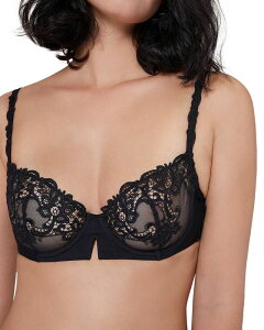 �V���[�k�y���[�� ���f�B�[�X �A���_�[�E�F�A �u���W���[ ���b�V�� ���[�X Simone Perele Simone P r le Saga Lace Mesh Demi Bra Black/Black �u���b�N