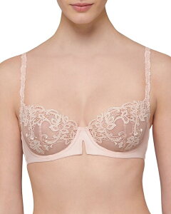 �V���[�k�y���[�� ���f�B�[�X �A���_�[�E�F�A �u���W���[ ���b�V�� ���[�X Simone Perele Simone P r le Saga Lace Mesh Demi Bra Pink Nude �s���N