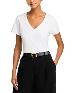 ���O�A���h�{�[�� ���f�B�[�X �g�b�v�X T�V���c rag & bone The Vee Tee Bright White �z���C�g
