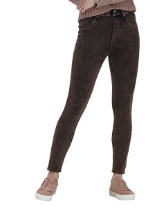 �q���[ ���f�B�[�X �{�g���X ���M���X �f�j�� �n�C�E�G�X�g HUE Ultra-Soft High-Waistedenim Leggings Cinnamon Acid Wash �f�j��