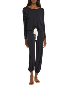 �G�o�[�W�F�C ���f�B�[�X �A���_�[�E�F�A �i�C�g�E�F�A Eberjey Gisele Slouchy Pajama Set Black/Ivory �A�C�{���[