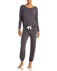 �G�o�[�W�F�C ���f�B�[�X �A���_�[�E�F�A �i�C�g�E�F�A Eberjey Gisele Slouchy Pajama Set Graphite/Ivory �A�C�{���[