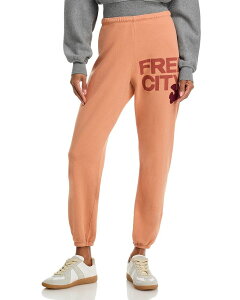 �t���[�V�e�B ���f�B�[�X �{�g���X �J�W���A���p���c �X�E�F�b�g�p���c �R�b�g�� ���S FREECITY FREE CITY Cotton Logo Sweatpants Canyon