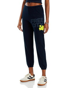 �t���[�V�e�B ���f�B�[�X �{�g���X �J�W���A���p���c �X�E�F�b�g�p���c �R�b�g�� ���S FREECITY FREE CITY Cotton Logo Sweatpantsquid Ink