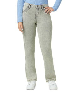 �q���[ ���f�B�[�X �{�g���X ���M���X �u�[�c�J�b�g �f�j�� �u�[�c HUE Ultra Soft High Rise Denim Baby Bootcut Leggings Icebergreen Acid Wash �O���[��