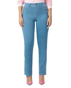 �q���[ ���f�B�[�X �{�g���X ���M���X �u�[�c�J�b�g �f�j�� �u�[�c HUE Ultra Soft High Rise Denim Baby Bootcut Leggingsail Blue �u���[