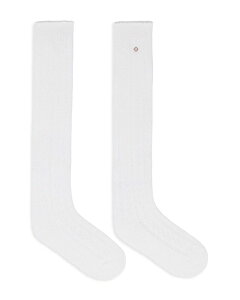 �}�[�W�� ���f�B�[�X �A���_�[�E�F�A �C�� Maje Knee High Pointelle Socks White �z���C�g