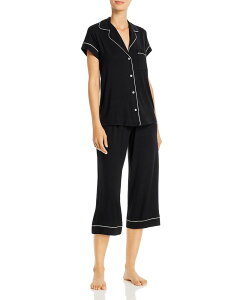 �G�o�[�W�F�C ���f�B�[�X �A���_�[�E�F�A �i�C�g�E�F�A Eberjey Gisele Short Sleeve Cropajama Set Black/Sorbet Pink �u���b�N