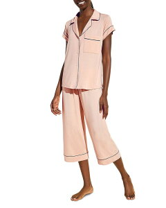 �G�o�[�W�F�C ���f�B�[�X �A���_�[�E�F�A �i�C�g�E�F�A Eberjey Gisele Short Sleeve Cropajama Set Rose / Navy �l�C�r�[