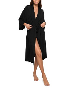 �G�o�[�W�F�C ���f�B�[�X �A���_�[�E�F�A �i�C�g�E�F�A Eberjey Gisele Belted Robe Black �u���b�N