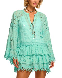���C�~�[ �u���b�N ���f�B�[�X �g�b�v�X �����s�[�X Ramy Brook Roxanne Swim Cover-Up Dresseaglass