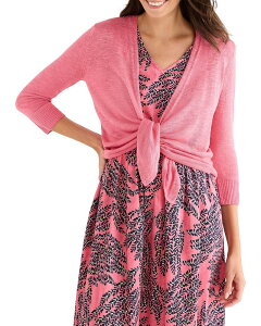 �j�b�N�v���X�]�[�C ���f�B�[�X �A�E�^�[ �J�[�f�B�K�� �j�b�g NIC+ZOE Slub Knit 4 Way Cardigan Raspberry