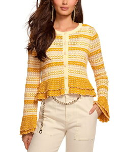 ���C�~�[ �u���b�N ���f�B�[�X �A�E�^�[ �J�[�f�B�K�� Ramy Brook Brit Cardigan Marigold Combo Stripe �X�g���C�v