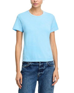 �R�b�g���V�`�Y�� ���f�B�[�X �g�b�v�X T�V���c �N���[�l�b�N Cotton Citizen Distressed Crewneck Tee Vintage Sky Blue �u���[