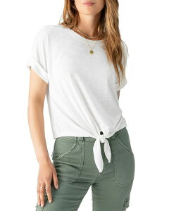 �T���N�`���A���[ ���f�B�[�X �g�b�v�X T�V���c Sanctuary All Day Tie Frontee White �z���C�g