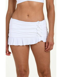 ���u�����J ���f�B�[�X ���� �{�g���X�̂� �t���� �X�J�[�g La Blanca IG Ruffle Swim Skirt White �z���C�g