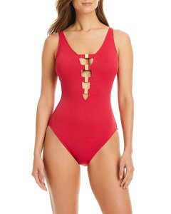 �u���[���b�h�r�[�e�B ���f�B�[�X ���� �㉺�Z�b�g �J�b�g�A�E�g Bleu Rod Beattie Cutout One Piece Swimsuit Hot Hibiscus