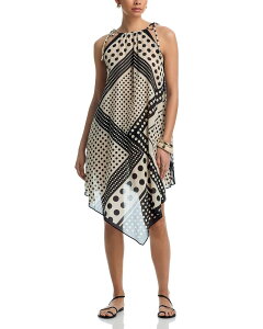 �G�R�[ ���f�B�[�X �g�b�v�X �����s�[�X Echo Dots of Tulum Dresswim Cover-Up Black �u���b�N