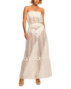 ���C�~�[ �u���b�N ���f�B�[�X �g�b�v�X �����s�[�X Ramy Brook Henrietta Cover Up Dress White Cotton �z���C�g