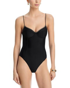 ���C�~�[ �u���b�N ���f�B�[�X �A���_�[�E�F�A �u���W���[ Ramy Brook Jayda Braided Swimsuit Black �u���b�N